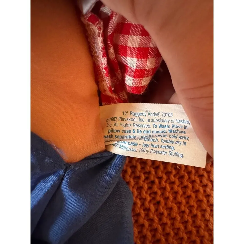 1987 Playskool Raggedy Andy Doll 12